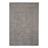 Lauder Plain Wool Border Rug Grey from Roseland Furniture