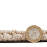 Lauder Plain Wool Border Rug Natural from Roseland Furniture