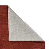 Lauder Plain Wool Border Rug Red from Roseland Furniture
