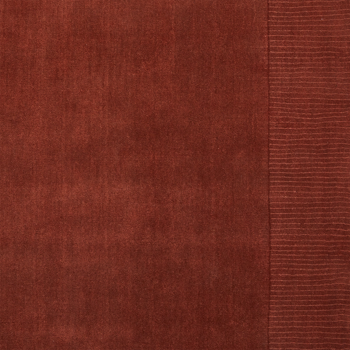 Lauder Plain Wool Border Rug Red from Roseland Furniture