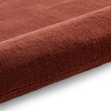 Lauder Plain Wool Border Rug Red from Roseland Furniture