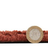 Lauder Plain Wool Border Rug Red from Roseland Furniture