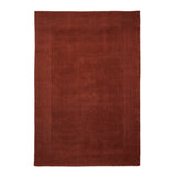 Lauder Plain Wool Border Rug Red from Roseland Furniture