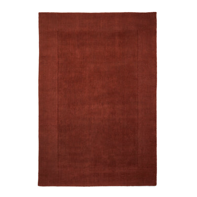 Lauder Plain Wool Border Rug