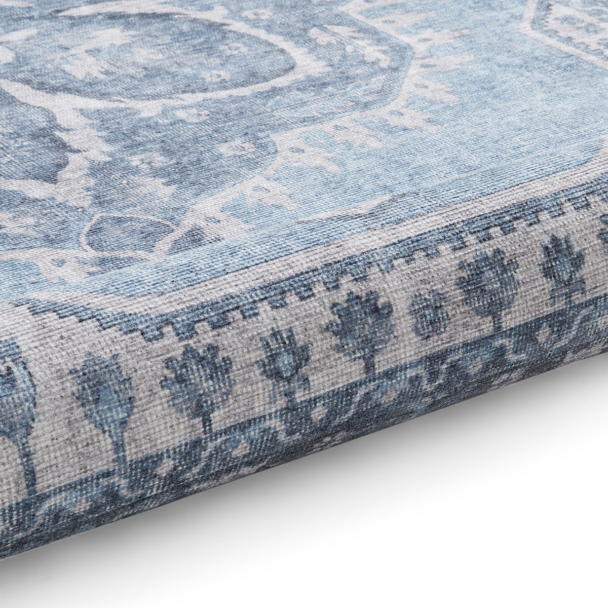 Madison Washable Vintage Inspired Rug Blue from Roseland Furniture