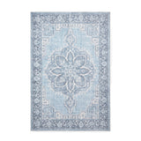 Madison Washable Vintage Inspired Rug Blue from Roseland Furniture