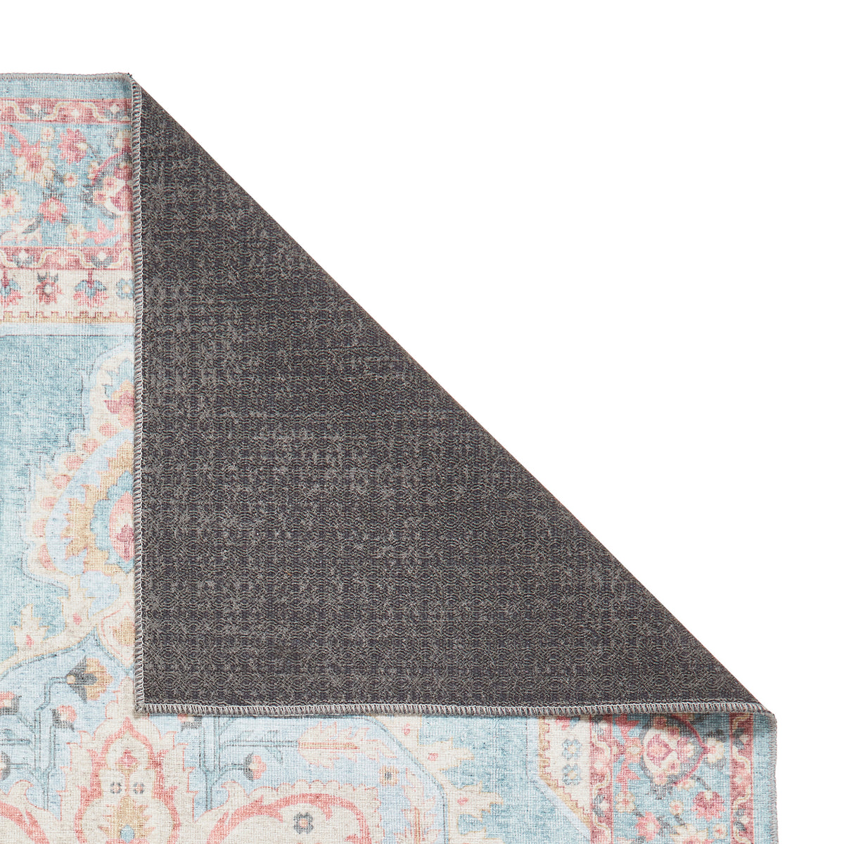 Madison Washable Vintage Inspired Rug Blue Beige from Roseland Furniture
