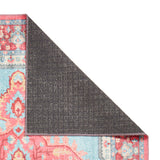 Madison Washable Vintage Inspired Rug Blue Red from Roseland Furniture