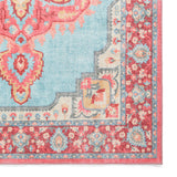Madison Washable Vintage Inspired Rug Blue Red from Roseland Furniture