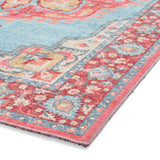 Madison Washable Vintage Inspired Rug Blue Red from Roseland Furniture