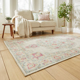 Madison Washable Vintage Inspired Rug Cream from Roseland Furniture
