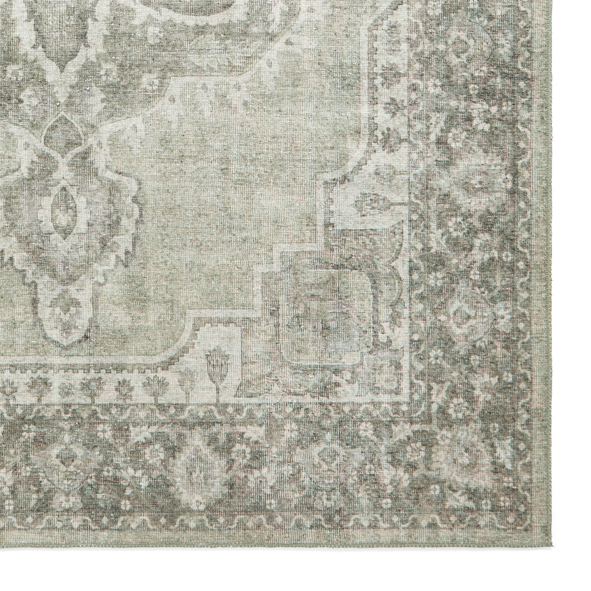 Madison Washable Vintage Inspired Rug Green from Roseland Furniture