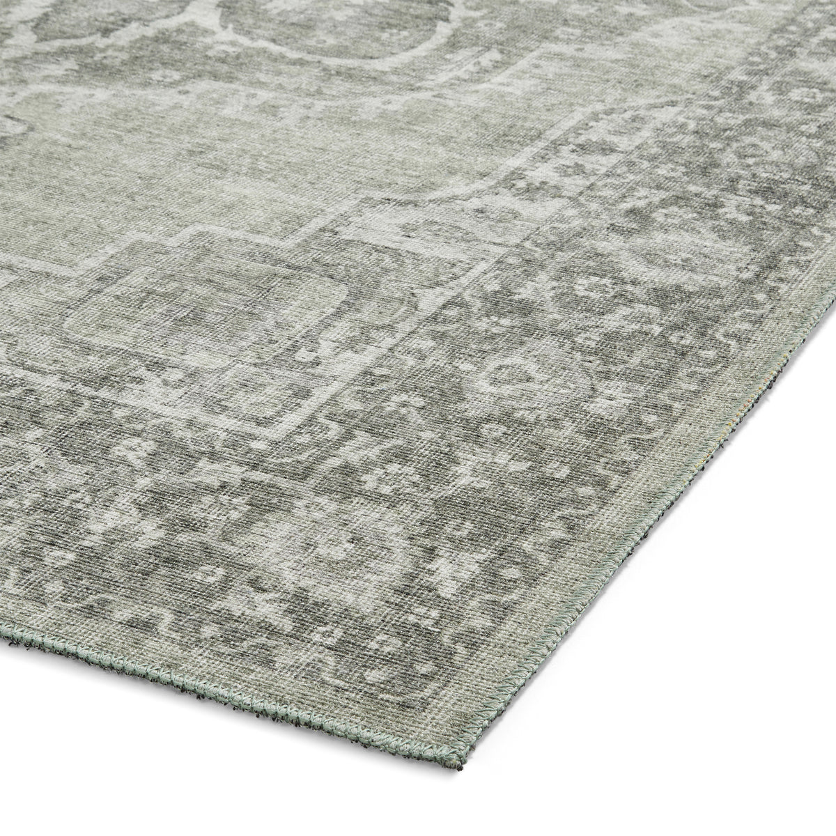 Madison Washable Vintage Inspired Rug Green from Roseland Furniture