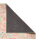 Madison Washable Vintage Inspired Rug Green Pink from Roseland Furniture
