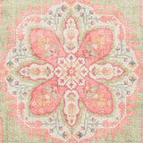 Madison Washable Vintage Inspired Rug Green Pink from Roseland Furniture