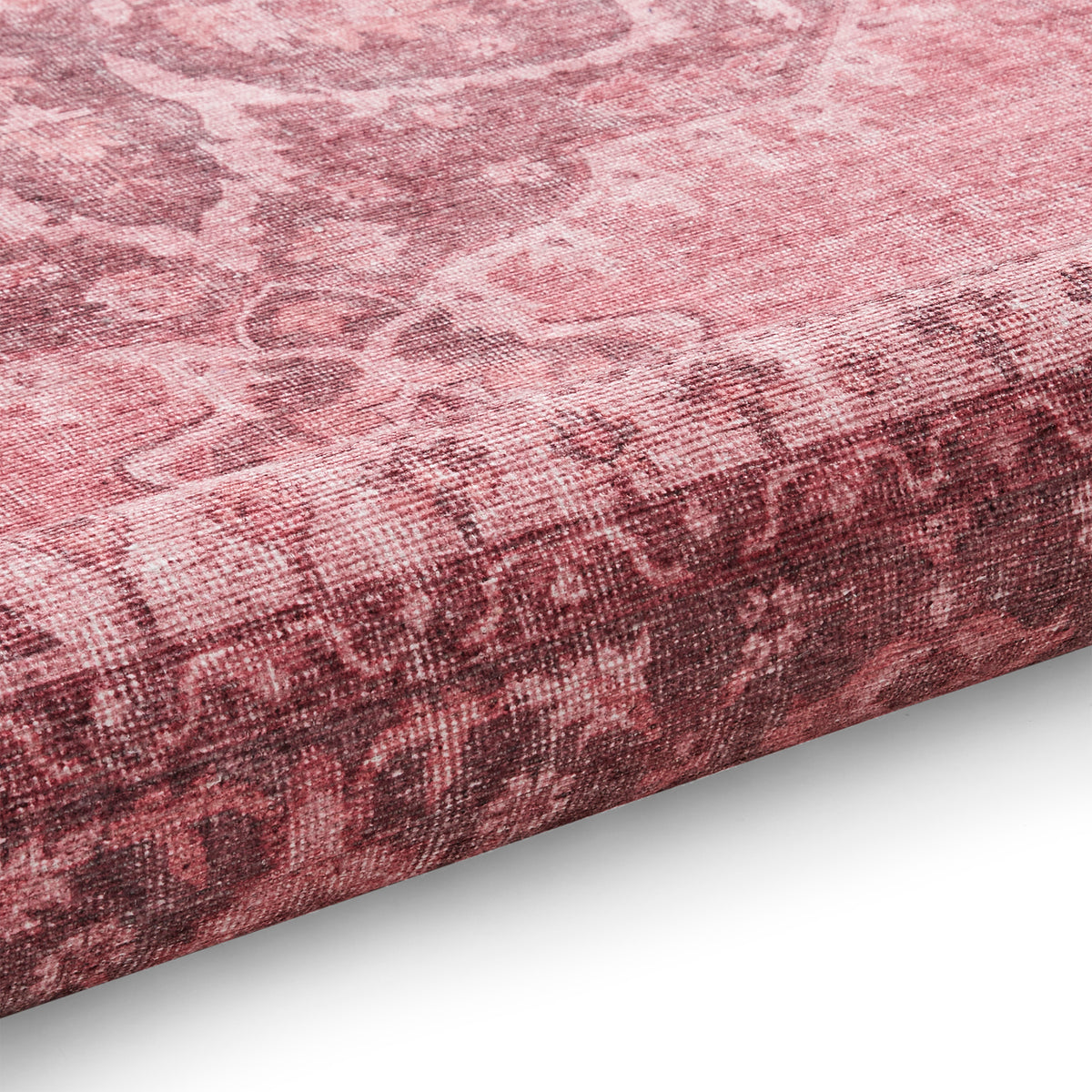 Madison Washable Vintage Inspired Rug Pink from Roseland Furniture