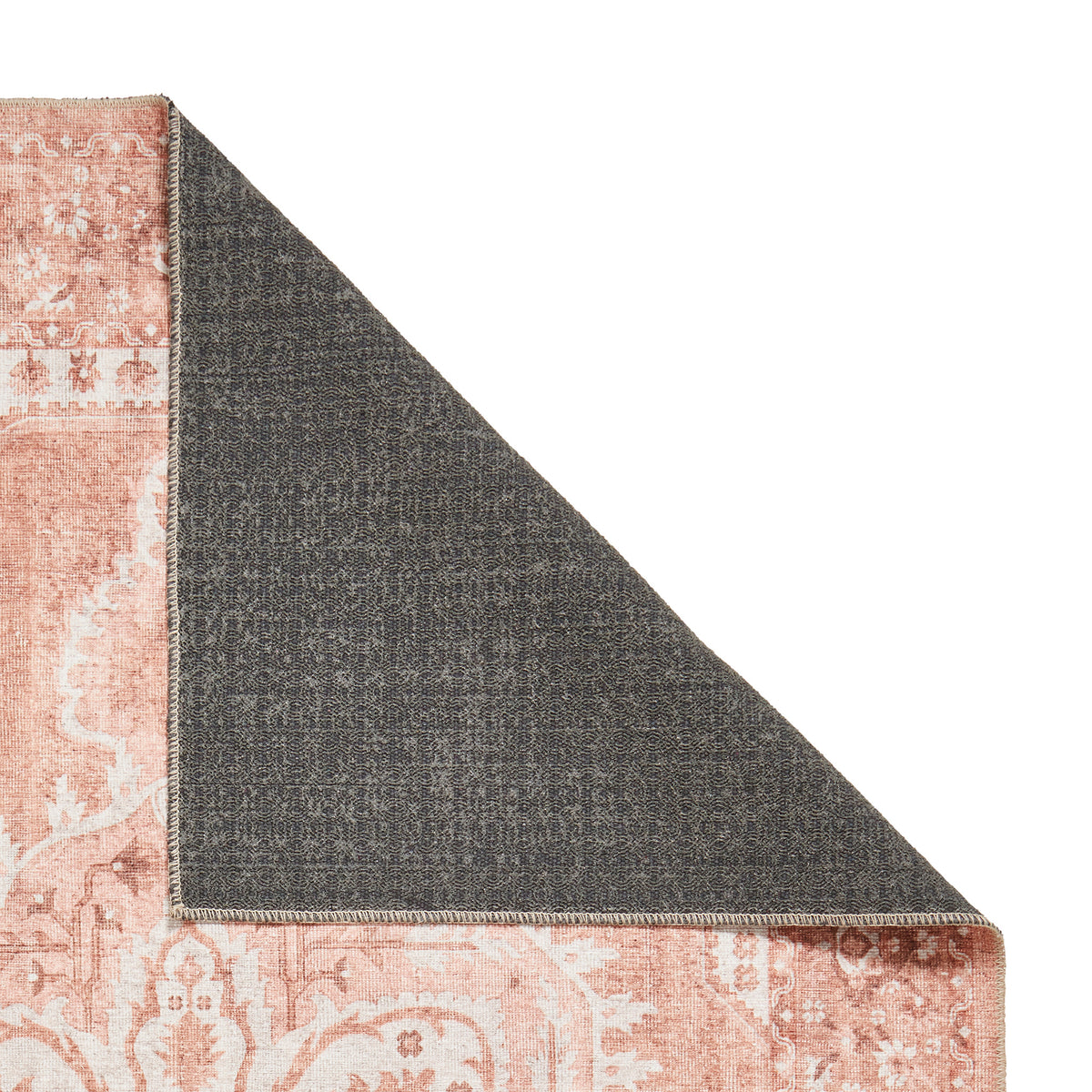 Madison Washable Vintage Inspired Rug Terracotta from Roseland Furniture