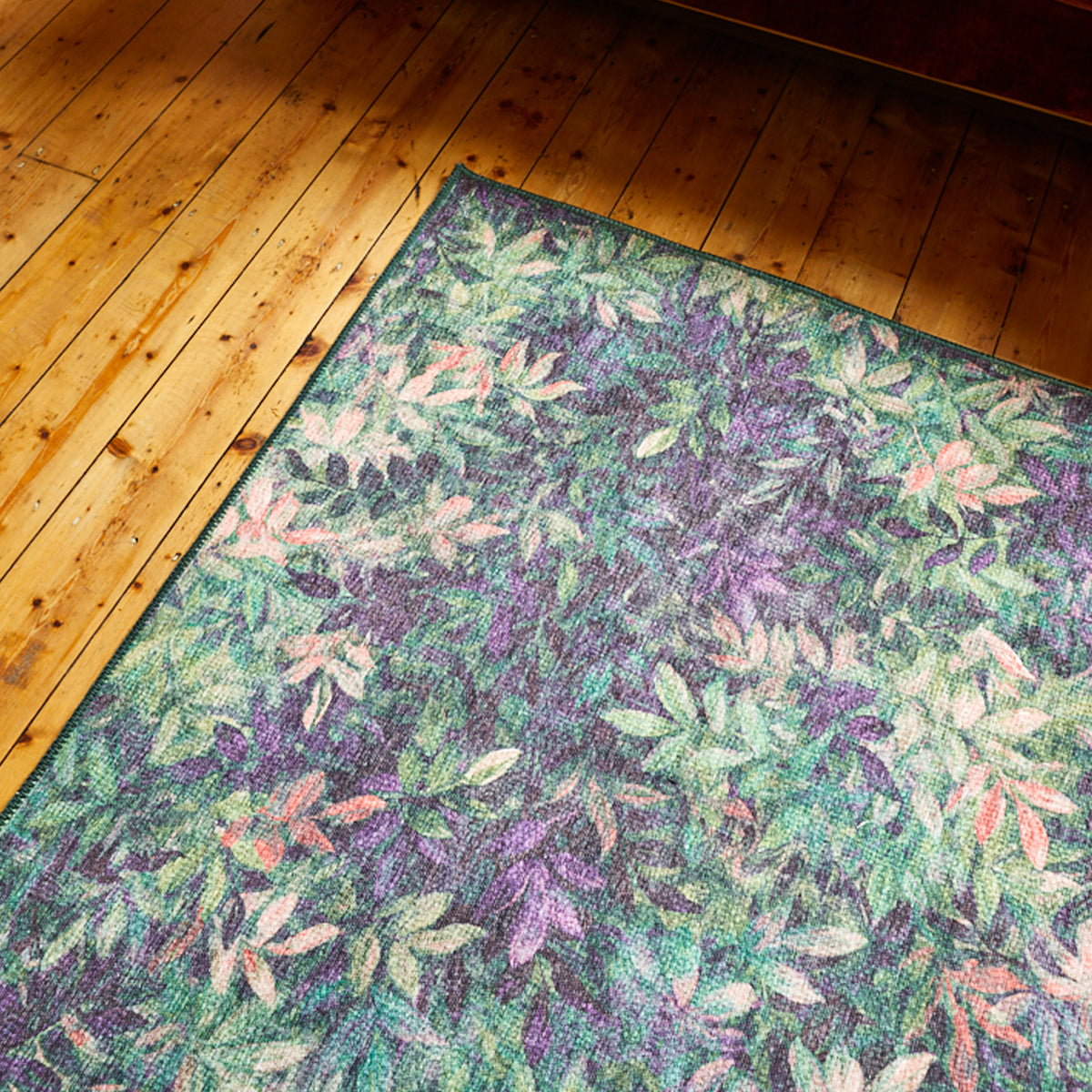 Clarke Clarke Congo Mulberry Washable Rug from Roseland Furniture