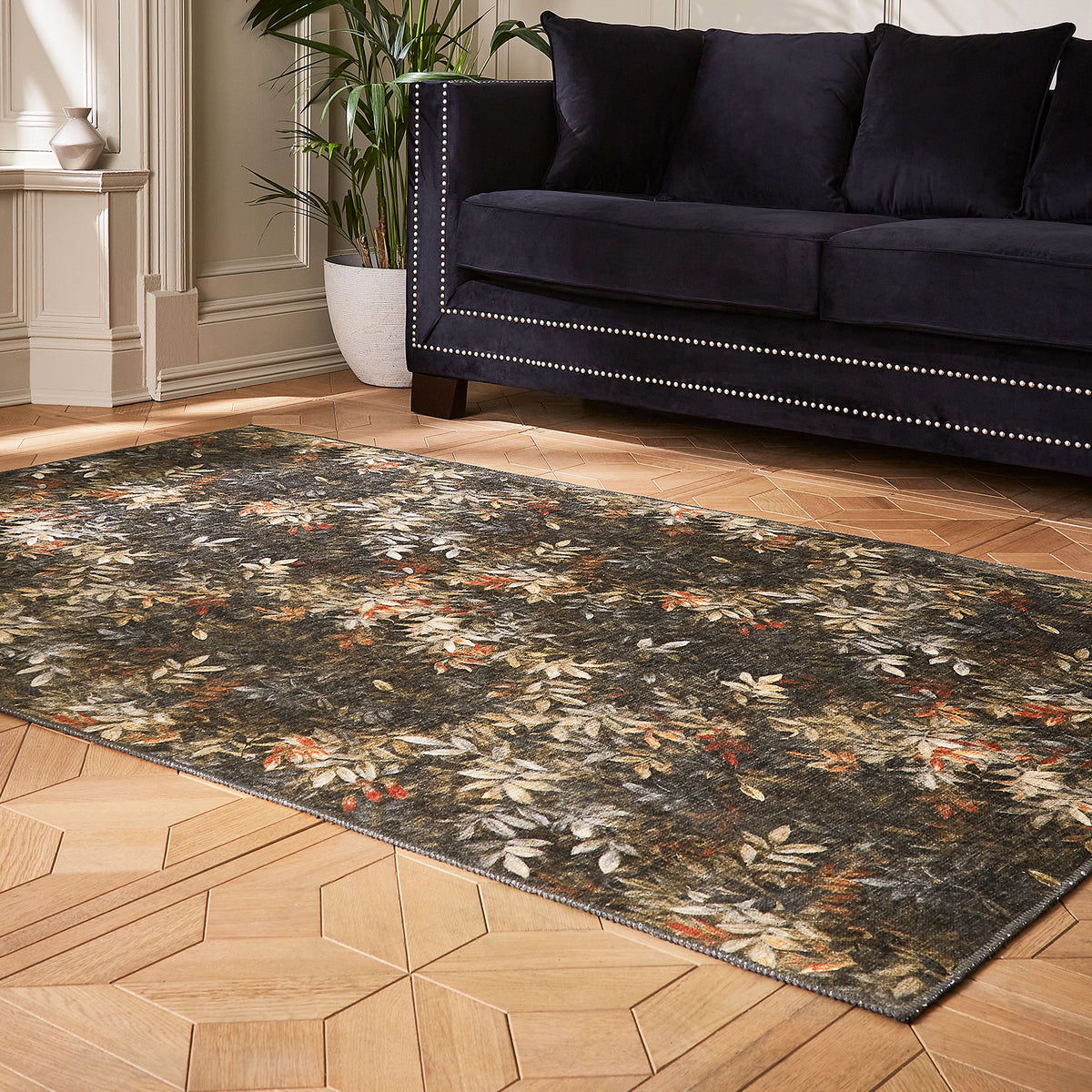 Clarke Clarke Congo Salt Pepper Washable Rug from Roseland Furniture