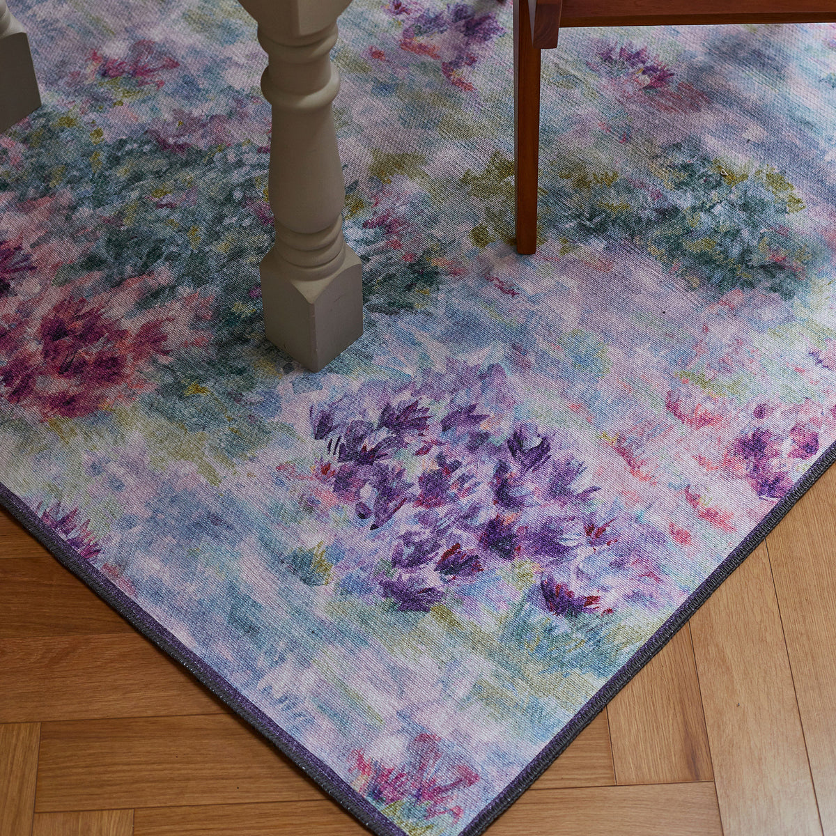 Clarke Clarke Fiore Heather Washable Rug from Roseland Furniture