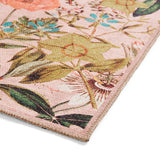 Clarke Clarke Passiflora Blush Washable Rug from Roseland Furniture