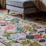 Clarke Clarke Passiflora Blush Washable Rug from Roseland Furniture