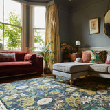 Clarke Clarke Passiflora Forest Washable Rug from Roseland Furniture