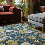 Clarke Clarke Passiflora Forest Washable Rug from Roseland Furniture