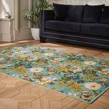Clarke Clarke Passiflora Mineral Washable Rug from Roseland Furniture