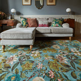 Clarke Clarke Passiflora Mineral Washable Rug from Roseland Furniture
