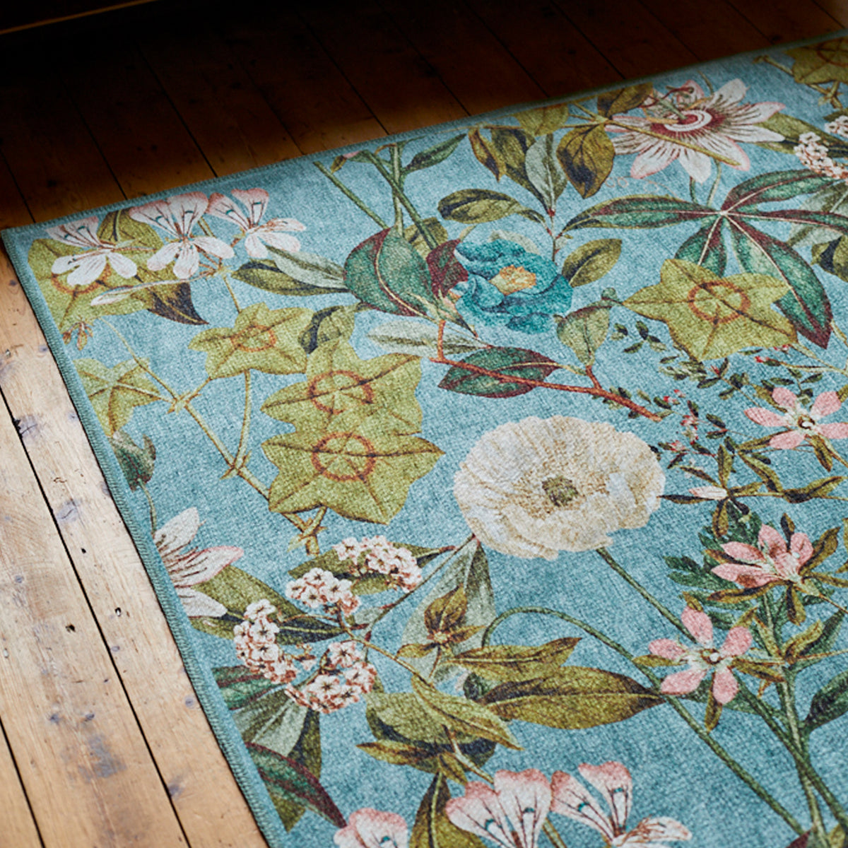 Clarke Clarke Passiflora Mineral Washable Rug from Roseland Furniture