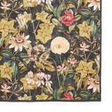 Clarke Clarke Passiflora Noir Washable Rug from Roseland Furniture