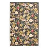 Clarke Clarke Passiflora Noir Washable Rug from Roseland Furniture