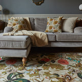 Clarke Clarke Passiflora Cream Washable Rug from Roseland Furniture