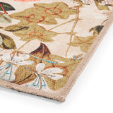 Clarke Clarke Passiflora Peaches Cream Washable Rug from Roseland Furniture