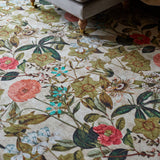 Clarke Clarke Passiflora Peaches Cream Washable Rug from Roseland Furniture
