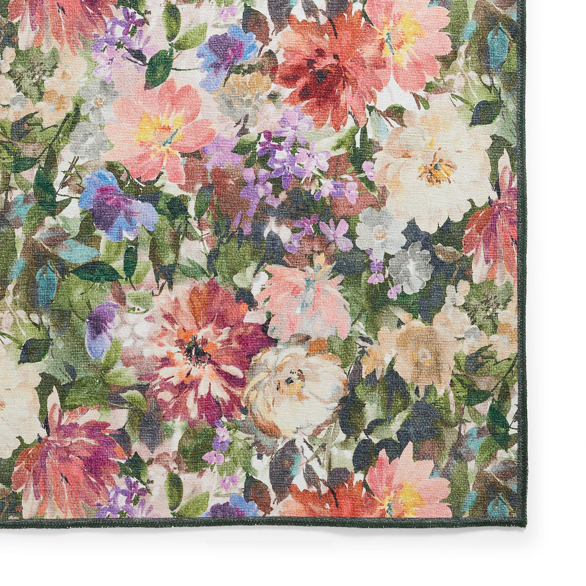 Clarke Clarke Tahiti Forest Rouge Washable Rug from Roseland Furniture