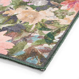 Clarke Clarke Tahiti Forest Rouge Washable Rug from Roseland Furniture