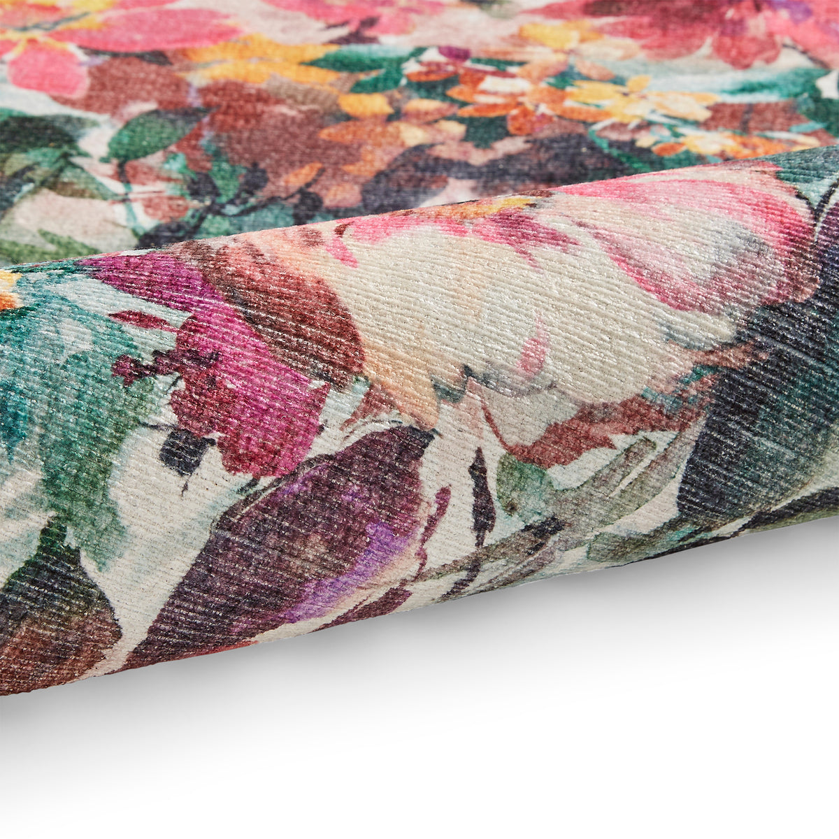 Clarke Clarke Tahiti Fuchsia Washable Rug from Roseland Furniture