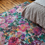 Clarke Clarke Tahiti Fuchsia Washable Rug from Roseland Furniture