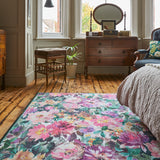 Clarke Clarke Tahiti Fuchsia Washable Rug from Roseland Furniture