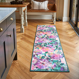 Clarke Clarke Tahiti Fuchsia Washable Rug from Roseland Furniture