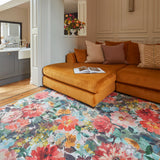 Clarke Clarke Tahiti Teal Rouge Washable Rug from Roseland Furniture