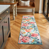 Clarke Clarke Tahiti Teal Washable Rug from Roseland Furniture