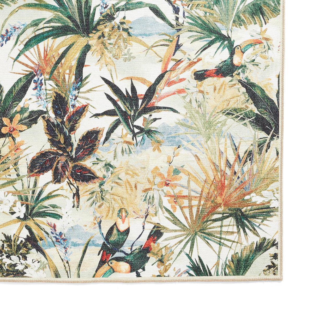 Clarke Clarke Toucan Antique Washable Rug from Roseland Furniture