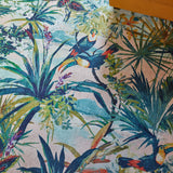 Clarke Clarke Toucan Blush Washable Rug from Roseland Furniture