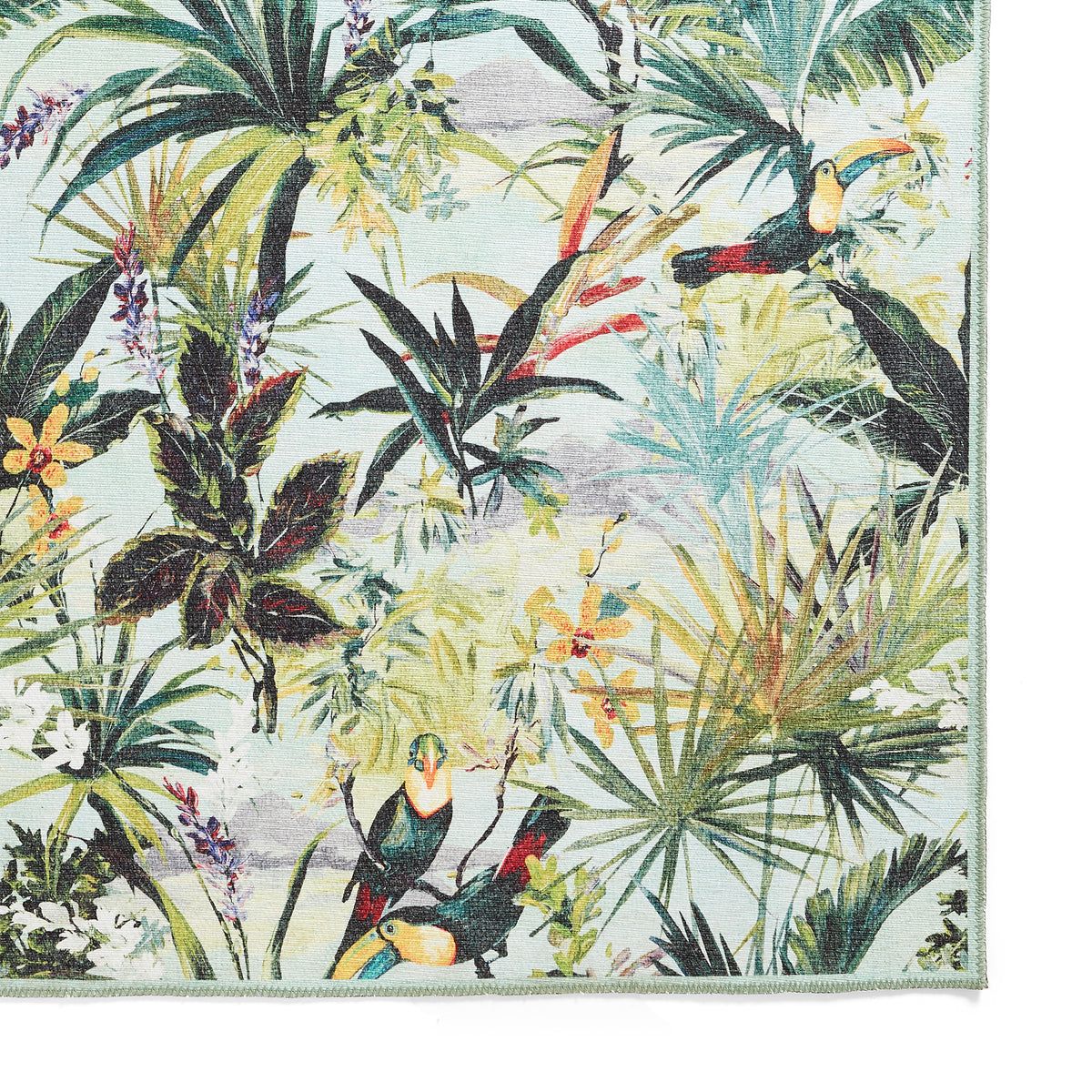 Clarke Clarke Toucan Sky Washable Rug from Roseland Furniture