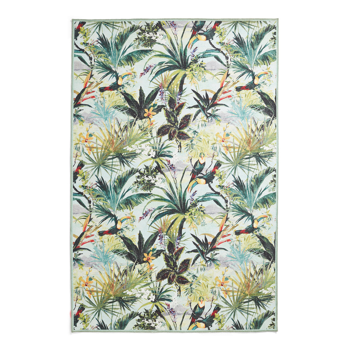 Clarke Clarke Toucan Sky Washable Rug from Roseland Furniture