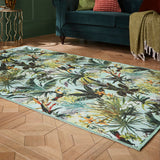 Clarke Clarke Toucan Sky Washable Rug from Roseland Furniture