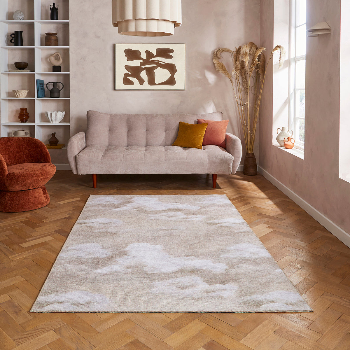 Harlequin Air Golden Light Rug from Roseland Furniture
